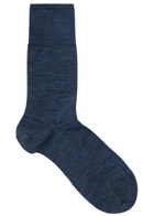 Falke Airport Wool-blend Socks Navy