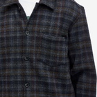 Palmes Men's Rocco Check Overshirt in Black