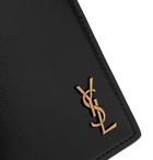 SAINT LAURENT - Logo-Embellished Leather Billfold Wallet - Black