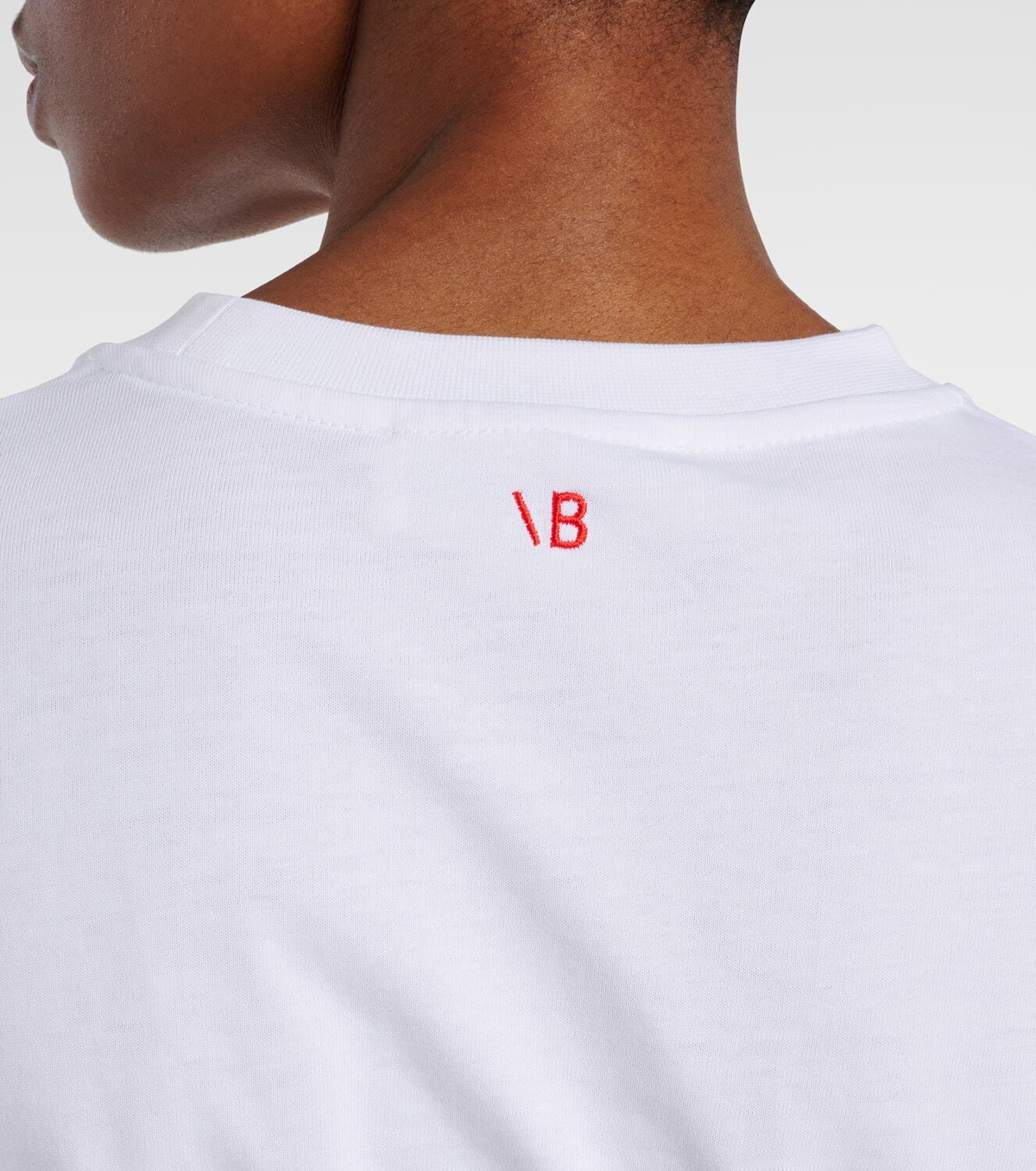 Victoria Beckham Gathered cotton jersey T-shirt