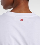 Victoria Beckham Gathered cotton jersey T-shirt