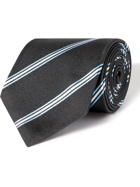 HUGO BOSS - 8cm Striped Silk-Jacquard Tie - Blue