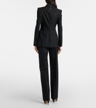 McQueen Pinstripe wool straight pants