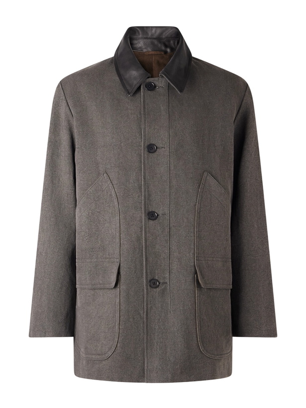 Photo: Kaptain Sunshine - Cotton and Hemp-Blend Coat - Black