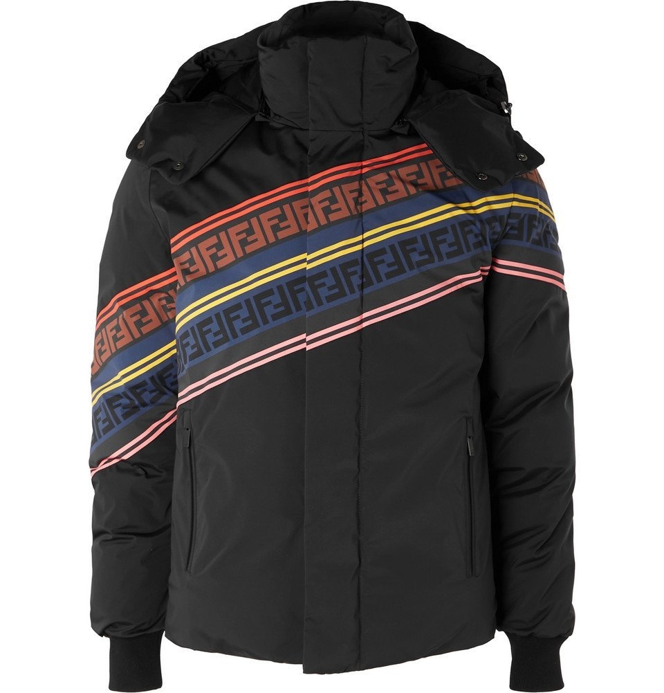 Photo: Fendi - Printed Quilted Down Ski Jacket - Men - Black