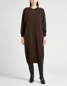 Peserico Womens Midi dress Chocolate in Brown