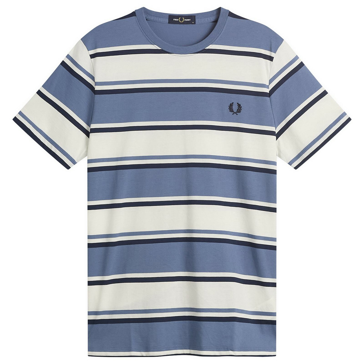 Fred Perry Men's Bold Striped T-Shirt in Ace Blue