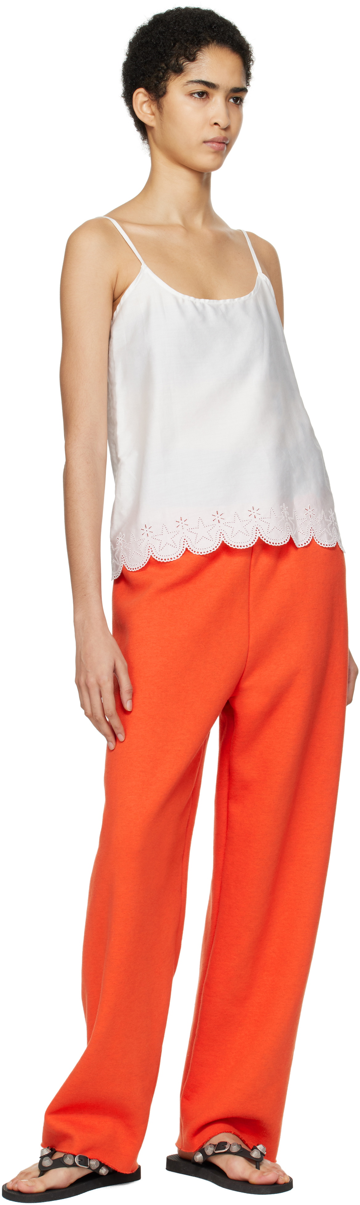 Sky High Farm Workwear White Cotton Tank Top
