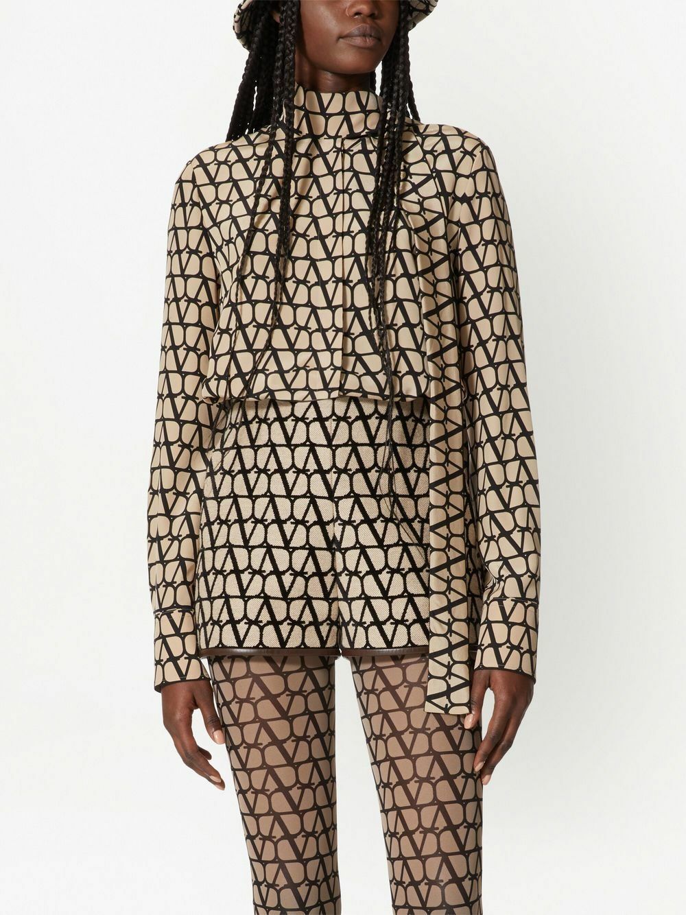 VALENTINO - Toile Iconographe Silk Shirt Valentino