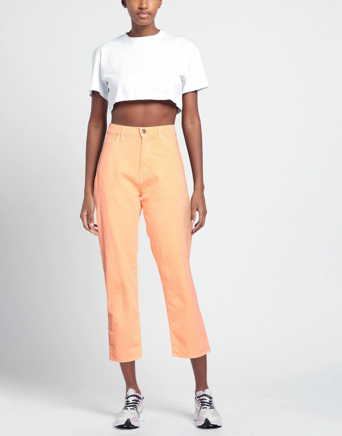 Jucca Womens Jeans in Orange