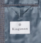 Kingsman - Conrad Slim-Fit Checked Wool Suit Jacket - Blue