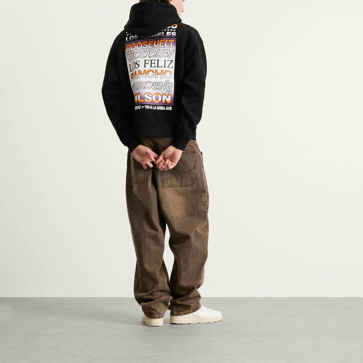 Metalwood Studio Men's Flyer Hoodie in Black