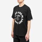 Men's AAPE 3M Camo Planet Earth T-Shirt in Black