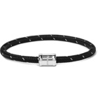 Miansai - Silver-Tone, Nylon and Steel Rope Bracelet - Black