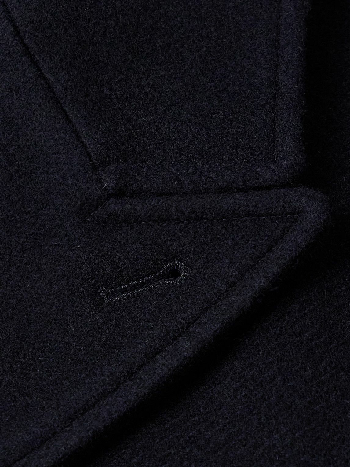 Oliver Spencer - Albion Double-Breasted Felt Coat - Blue