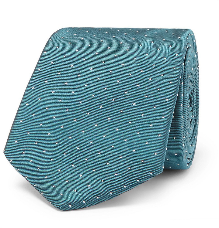 Photo: Paul Smith - 6cm Pin-Dot Silk-Faille Tie - Men - Teal