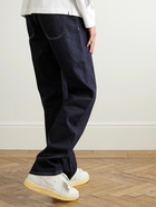 Off-White - Straight-Leg Logo-Print Jeans - Blue