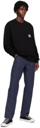 Carhartt Work In Progress Black Pocket Sweatshirt