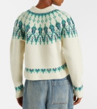 Loewe Fair Isle sequined wool-blend sweater