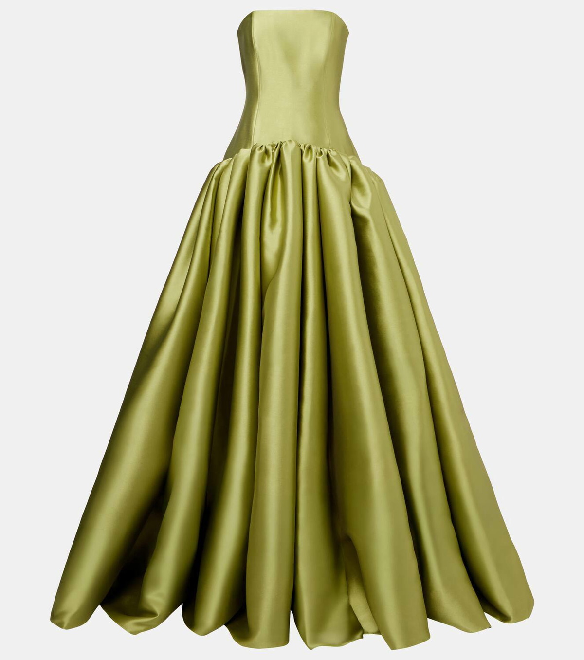 Solace London Cassias bandeau satin gown