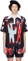 Charles Jeffrey Loverboy Black Cotton Shirt