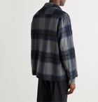 Our Legacy - Heusen Checked Brushed-Flannel Overshirt - Blue