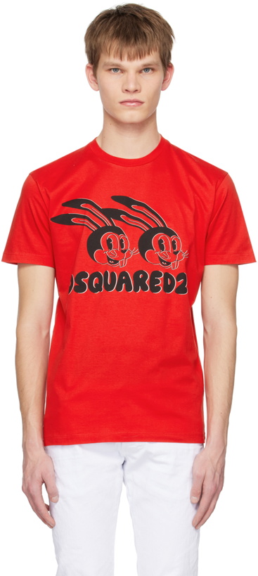 Photo: Dsquared2 Red Lunar Year Cool T-Shirt