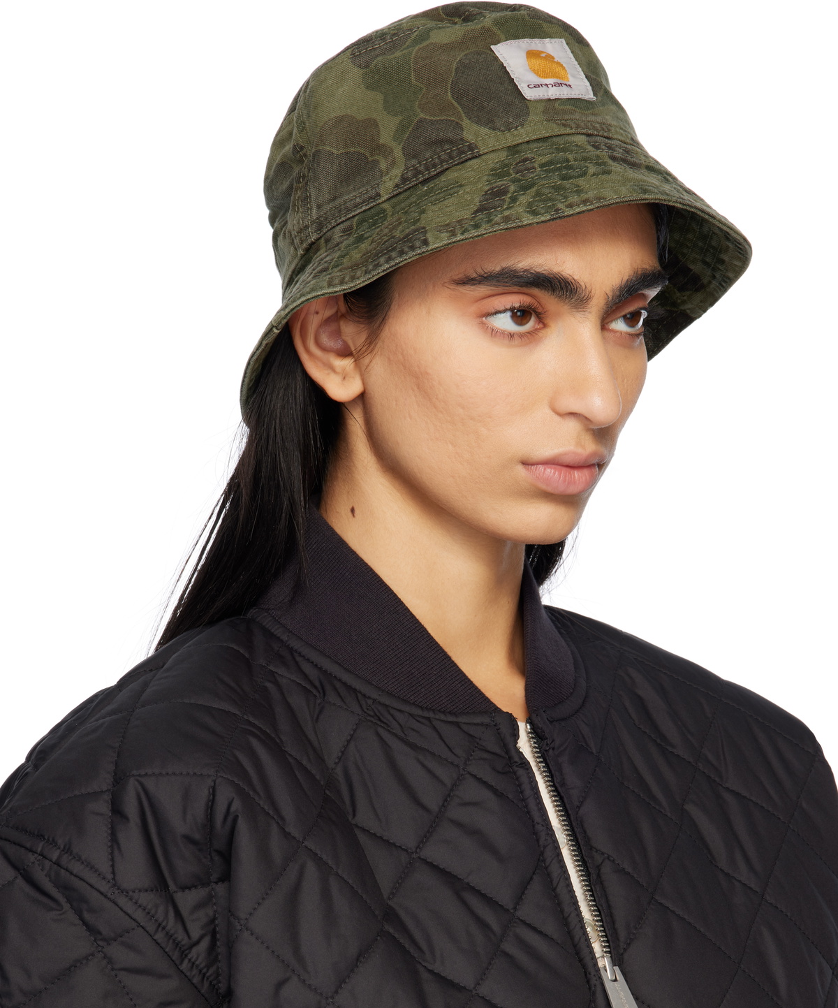 Carhartt Work In Progress Green Duck Camo Bucket Hat