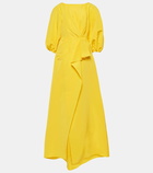 Carolina Herrera Draped silk midi dress