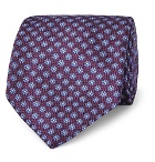 Canali - 8cm Floral Silk-Jacquard Tie - Purple