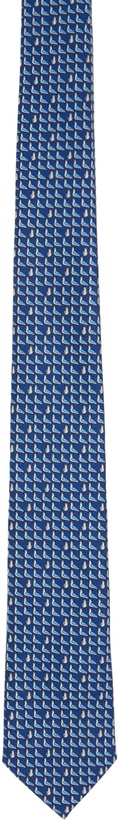 Photo: ZEGNA Blue Silk Tie