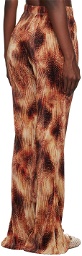 Song for the Mute Brown Printed Leggings