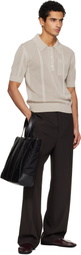 Lanvin Black Curb Nylon Tote