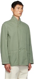 LEMAIRE Green Workwear Denim Blazer