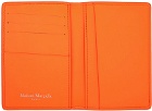 Maison Margiela Orange Leather Card Holder