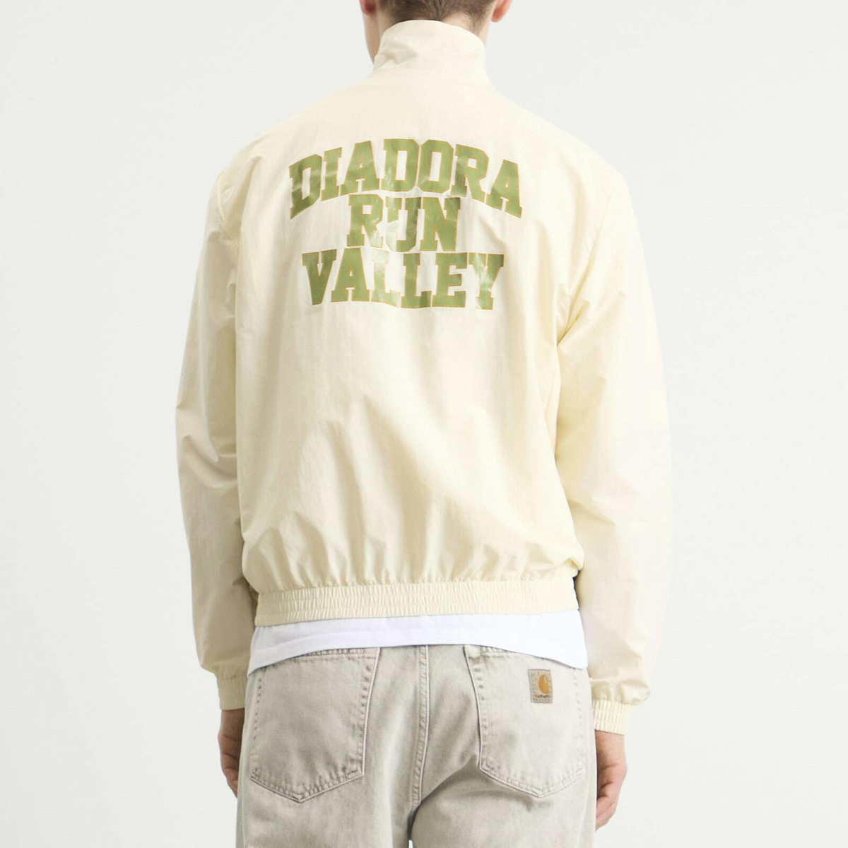 Diadora Men's Run Valley Track Jacket in Winter White