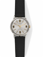 Timex - Marlin Hand-Wound 34mm Stainless Steel and Leather Watch