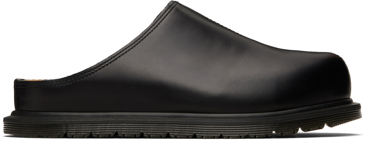 Dr. Martens Black San Leather Mule Loafers