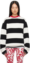 Charles Jeffrey LOVERBOY Black & White Boo Sweater