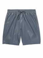 Nanushka - Doxxi Straight-Leg Recycled Faux Leather Drawstring Shorts - Blue