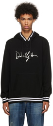 Dolce & Gabbana Black Virgin Wool Hoodie
