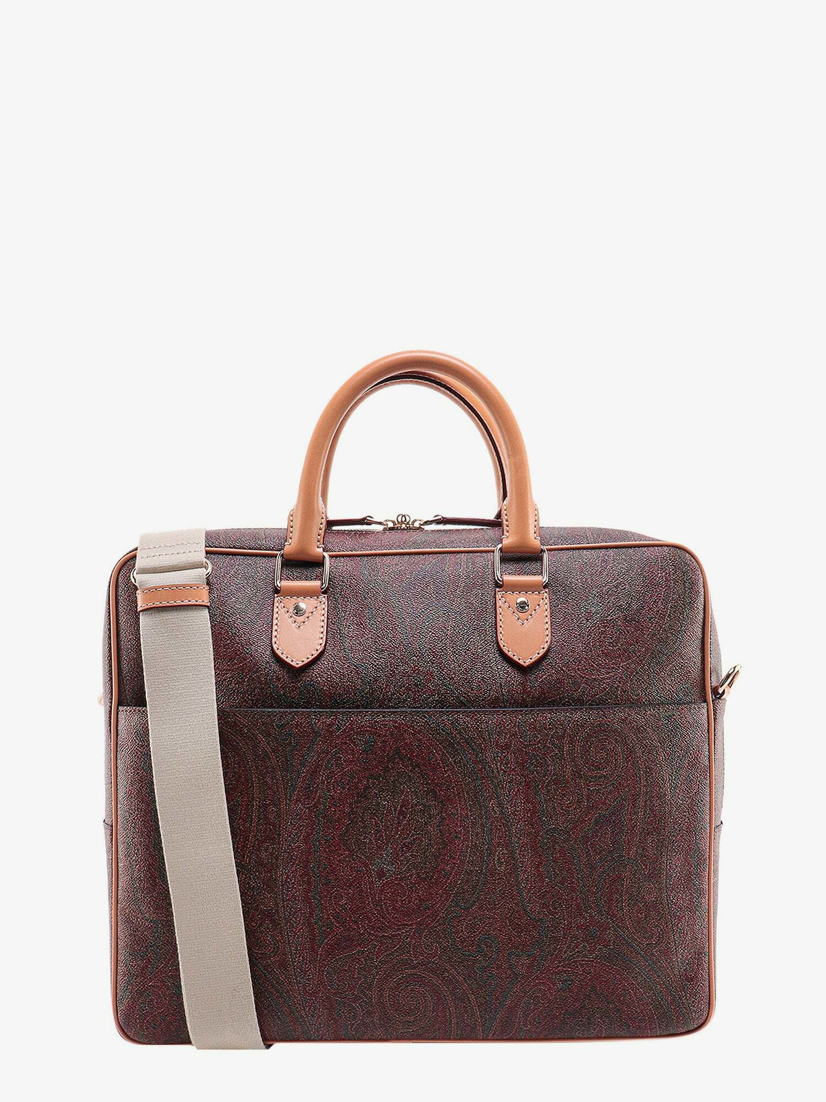 Etro Briefcase Brown Mens Etro