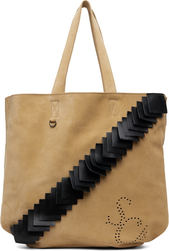 Photo: Stefan Cooke Beige Leather Patch Tote