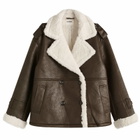 4th & Reckless Women's Burton Shearling Jacket in Grey