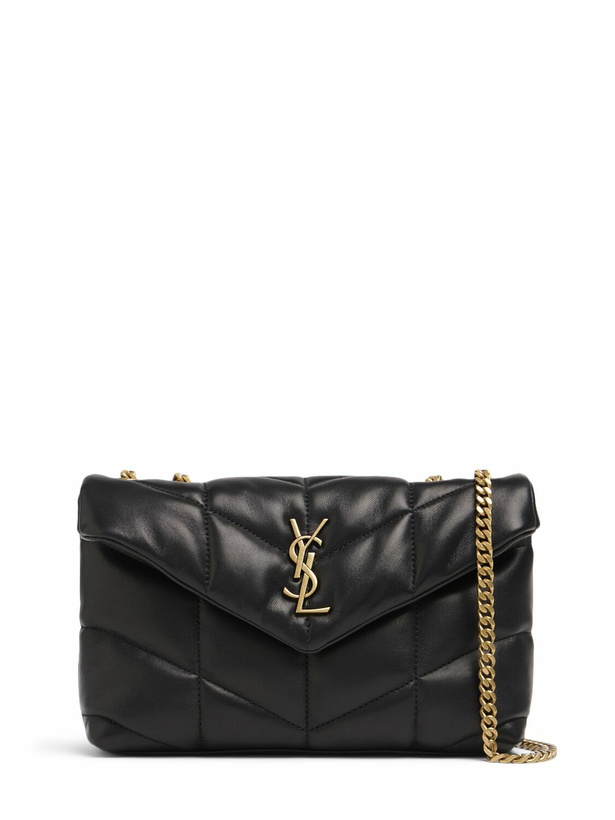 Photo: SAINT LAURENT Puffer Toy Quilted Leather Shoulder Bag