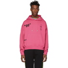 Off-White SSENSE Exclusive Pink Impressionism Boat Hoodie