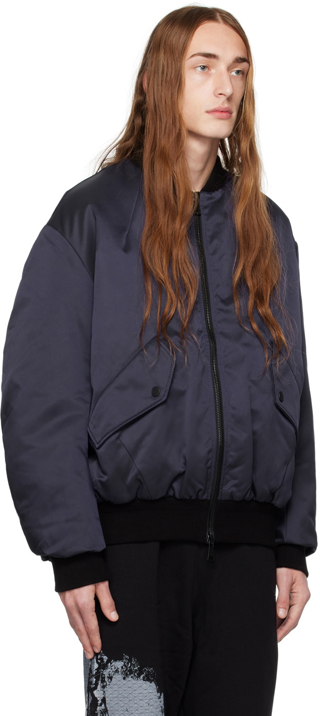 A-COLD-WALL* Navy Overdye Bomber Jacket