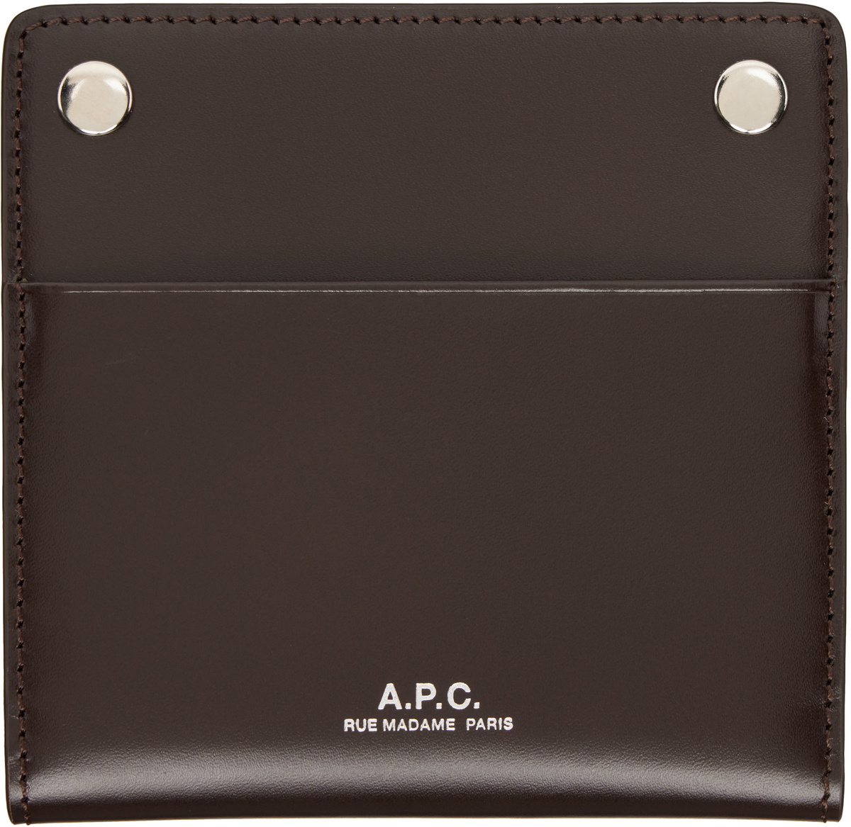 A.P.C. Brown André Bifold Card Holder A.P.C.