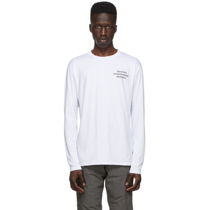 Photo: Western Hydrodynamic Research SSENSE Exclusive White Sun Long Sleeve T-Shirt