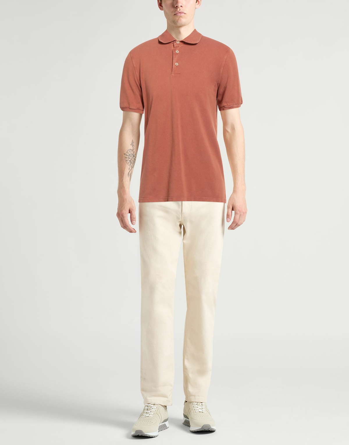 Fedeli Mens Polo shirt Rust